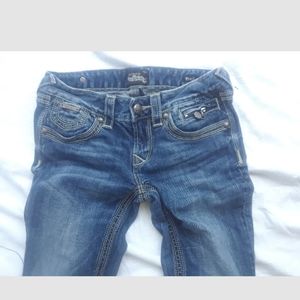 Be Rock for Express Womens blue jeans 26 x 31 Boot C5.